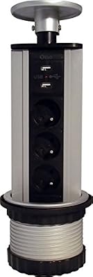 Otio Bloc 3 prises escamotable + 2 prises USB OTIO
