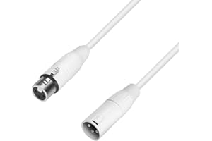 ADAM HALL Ah Cables Snow Kabel Mikrofonowy, Biały, 2.5 m