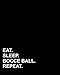 Produktbild Eat Sleep Bocce Ball Repeat: Menu Planner, Planning Meals for your Kids and Baby, Meal Diaries, Meal Planning Book with Breakfast, Lunch, Dinner and Snacks Section