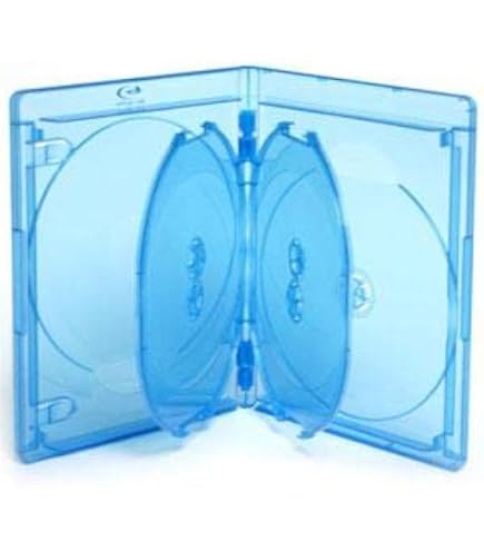 Boîtiers Blu-ray Nierle Elite - Slim 6mm, 60 Pièces Transparentes Bleues