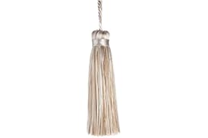 Jones Florentine Key Tassels (Beige/Ivory) - Hanging Decorative Tassel - Ornament - Fabric, Cord - Home Decor - Housewarming