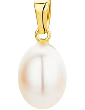 Miore Damen Anhänger 18ct (750) Gelbgold China-Zuchtperle