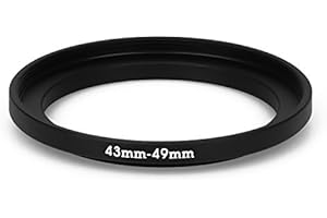 fittings4you 43 mm - 49 mm Filter Adapter Step-Up Adapter Filteradapter Step Up 43-49
