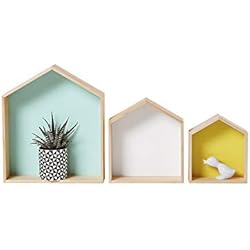 VERTBAUDET Lot de 3 étagères Home Bois/multicolore TU