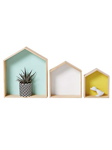VERTBAUDET Lot de 3 étagères Home Bois/multicolore TU