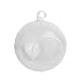 Produktbild Fenteer  6-12cm Glasvase Tischvase Dekovase Glaskugel Hängevase Blumenvase - 8cm_Runde Base