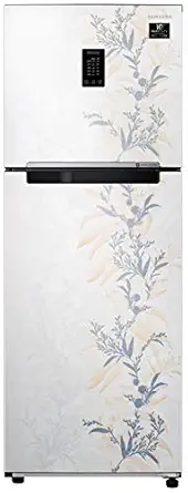 Samsung 314 L 2 Star Inverter Frost-Free Double Door Refrigerator (RT34T46326W/HL, Mystic Overlay White, Convertible)
