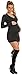 Happy Mama Women's Maternity Stretchy Knitted Tunic Jumper Pullover Sweater 907p (Graphite, 8/14)