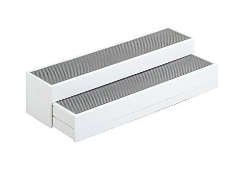 Wenko 53155100 Küchenregal Steps 3-stufig ausziehbar, Polypropylen, weiß, 23 x 37 x 8,5 cm - 2