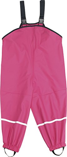 Playshoes Rain Dungarees Waterproofs Easy Fit Baby Girl's Trousers Pink Size 80