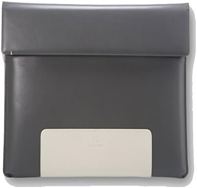 Afterten Two Tone Macbook Air 13 inch Ultrabook Leather Pouch Gray