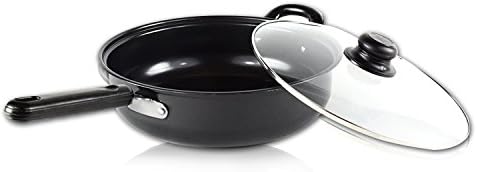 American Trading House JL-9018 Chicken Fryer with Help Handle and Glass Cover