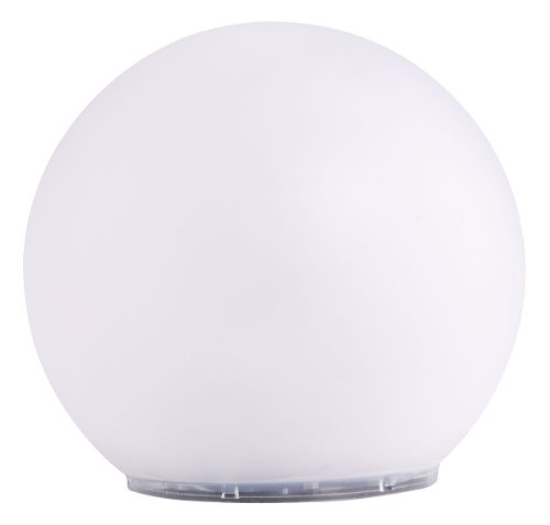 insatech Solar LED Kugel BOWL Solarkugel Solarleuchte Kugelleuchte Gartenkugel weiß 30 cm