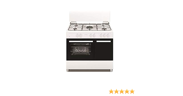 SCHAUB LORENZ Cucina Elettrica SS590EW 5 Fuochi a Gas Forno Elettrico  Classe A Dimensioni 90 x 60 cm Colore Bianco : Amazon.it: Grandi  elettrodomestici