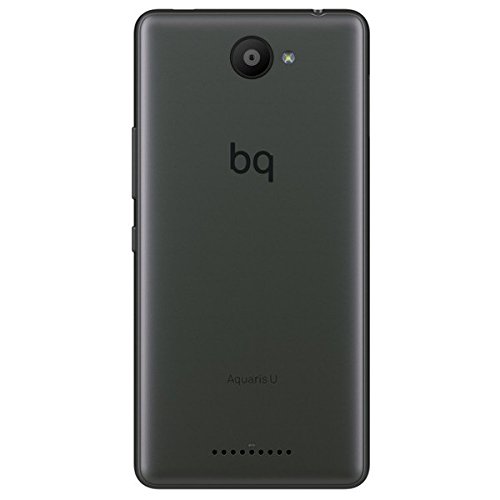 bq Aquaris U Smartphone (12,7 cm (5 Zoll) Display, 16GB Speicher, 13 MP Kamera, 2GB RAM, Android) black/graphite grey