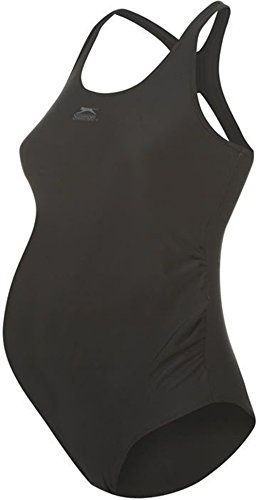 Ladies Maternity Smimsuit Swimming Costume Pregnancy Swimwear (12 (M), Black)