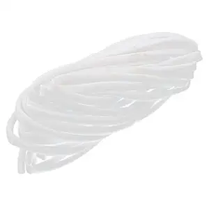 uxcell 2.5mm White PVC Tube Casing Pipe Sleeve for Cable Marking ID Printer