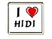 Produktbild Ich liebe Hidi Kühlschrankmagnet (Vorname/Zuname/Spitzname)