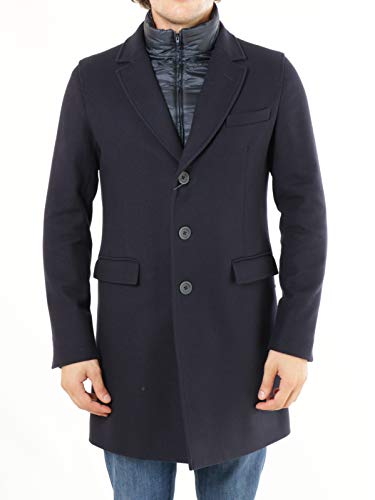 Herno Mod. CA0045U-39601 Abrigo Tech Lana Hombre Azul 56