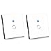 Produktbild Sonoff Touch Lichtschalter Kompatibel mit Alexa [Echo, Echo Dot] und Google Home Wireless Lichtschalter Glas Touchscreen Lichtschalter LED Licht Wandschalter Touch Panel Schalter Weiß(2 Stück)