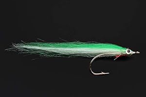 Tigofly 12 pcs 1/0 4cm High Carbon Hook Polar Fry Salmon Trout Sea Bass Steelhead Minnow Pike Fly Fishing Flies Lure Set