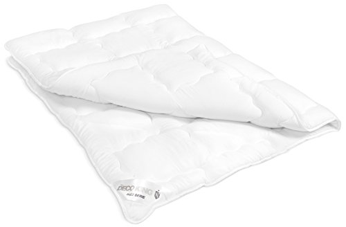 155×220 Bettdecke Steppbettdecke antiallergisch für Allergiker 100% Microfaser Mikrofaser Four Seasons ganzjährig Winter Sommer Frühling Herbst Ganzjahresdecke Öko Tex Standard 1300g 155 cm x 220 cm Inez DecoKing - 2