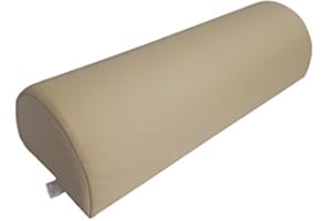 ‎ZEN MASSAGE WARE Zen 3/4 Nackenrolle für Massage-Liegen - PU Kunstleder - Nacken- oder Kniebereich für alle Massagebänke, Therapie- und Physio-Liegen (Créme)