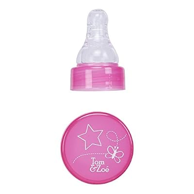 Le comptoir des tendances Tom et Zoé - Adaptateur Tétine pour Bouteille avec Etui - Rose