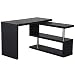 Produktbild HOMCOM Computertisch Eckschreibtisch Winkelschreibtisch Schreibtisch Bürotisch PC Tisch, Verschiedene Modelle (Modell 2/Schwarz)