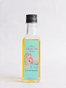 Trikuta Oils Jammu Scalp Nourishment Oil | Natural Hair Oil for Deep Root Nourishment/Smooth & Frizz - Free Hair | 100 ml - Pack of 1