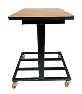 KITHANIA Office Home Double Sided Inverter Battery UPS Trolley with Wooden Top & Heavy Bearing Wheels Fit to Every Inverter Battery