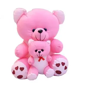 TEDSTREE Cute Stuffed Soft Toy for Kids Lovable Huggable Perfect Present for Birthday, Babies & Children Teddy Bear Soft Toy (38 cm, Pink)