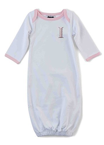 Mud Pie Baby Girl Initial [I] Sleep Gown 0-3M by Mud Pie