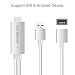 Produktbild InvokerTech MHL Kabel für Android, 1,8 m Mhl auf HDMI Adapterkabel für HDTV Monitor Beamer 1080P, Plug and Play Unterstützung Android und iOS (hellgrau)
