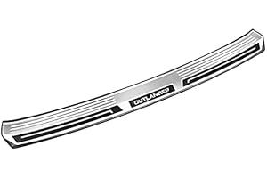 EVNI Stainless Steel Chrome Rear Bumper Protector for Mitsubishi Outlander 2013-2020, Outside Rear Bumper Protector Sill Scratch Guard Cover Trim Auto Accessories