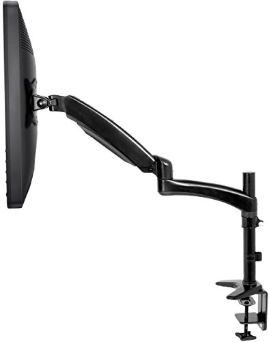 Preisvergleich Produktbild Vivo Schwarz einzigen gelenkiger Computer Monitorarm Tischhalterung - höhenverstellbar, Neigung, Schwenk, Rotation Steht für einen (1) auf dem Bildschirm 15 bis 27 Zoll (Stand-v001jb)