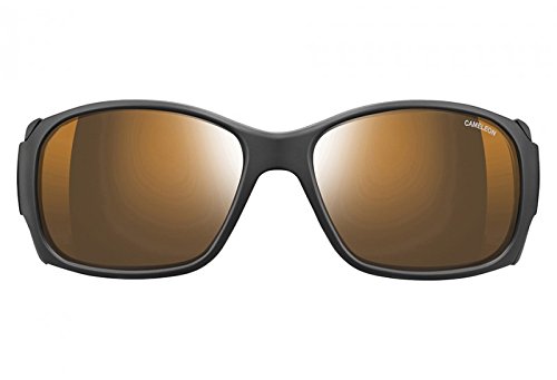 Julbo Monterosa Cameleon – Gafas de sol, lente ahumada antiempañamiento, para mujer, color negro mate/negro
