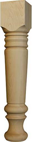 Massive pata de mesa de comedor de granja - Dimensiones: 29 x 5 pulgadas