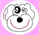 My Wee Friend (Dog)- Colour Changing Sticker- Potty Training Made Easy –- Watch as Smiling Dog Appears - Eco Friendly - use Less Nappies