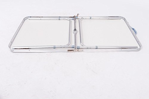 Ectxo Aluminium Campingtisch Rolltisch klappbar Partytisch Buffettisch Klapptisch 120x60x70cm - 5