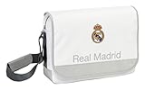Licencia 100% original Safta SF-611624-340 - Bandolera Ordenador portatil 15,6, diseño Real Madrid