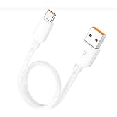 Hobimtek Usb ios Kablo 30 Cm Şarj ve Data Kablosu 18W 3.1 Amper Hızlı Şarj Kablosu carplay Qc3.0 (type c android)