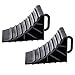 Produktbild Car Wheel Chocks Rubber Reversing Slip Pads Stoppers - Black (2 pcs)