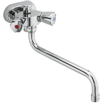 Wannenarmatur Wasserhahn Badewannen Bad Armatur Chrom 45mm Stichmaß