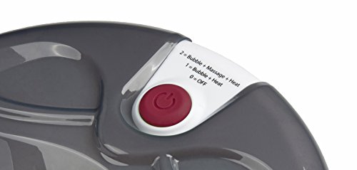 Ecomed Fußsprudelbad für kräftige Fußsprudelmassage mit 2 Massageprogammen + abnehmbaren Massagerollen - 2