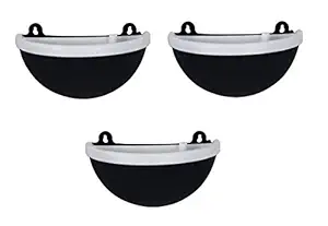 Madhuli Gardencia Wall Hanging Planter, Wall Mount Hanging Pot/Indoor Plants Pot, Railing Flower Pot, Flower Plant Pot, Home Decor, Garden Decoration Flower Pots for Home and Garden Grey Pack of 3