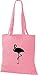 Produktbild ShirtInStyle Stoffbeutel Flamingo Baumwolltasche Beutel, diverse Farbe classic pink