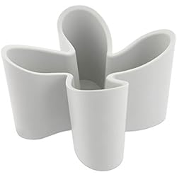 j-me JMECOZY-GRY Range-télécommandes 'Cozy', Gris, Plastique, 13x13x9 cm