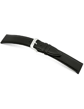 RIOS1931 Uhrenarmband Toscana Kalbleder Schwarz Bandanstoss 18 mm