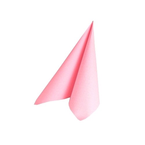 50 Servietten, stoffähnlich, Airlaid 1/4-Falz 40 cm x 40 cm hellrosa rosa für Hochzeit Taufe